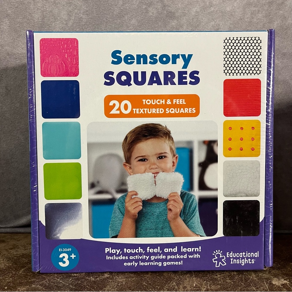 NEW Learning Resources Sensory Squares Ages 3+ Vocabulary Classroom Bonus SEALED
